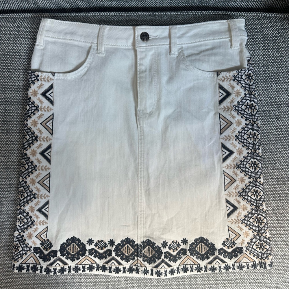 Pilcro and the Letterpress Jean Skirt
